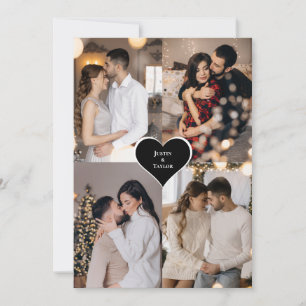 Design Your Own 4 Photo Collage Thank You Card