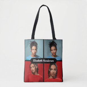 Design Your Own 4 Photo Collage Tote Bag