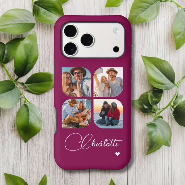 Design Your Own 4 Photo Personalised Name (Creator Uploaded)