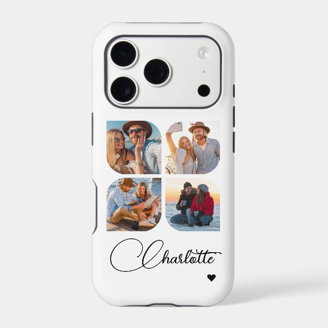 Design Your Own 4 Photo Personalized Name (Back)