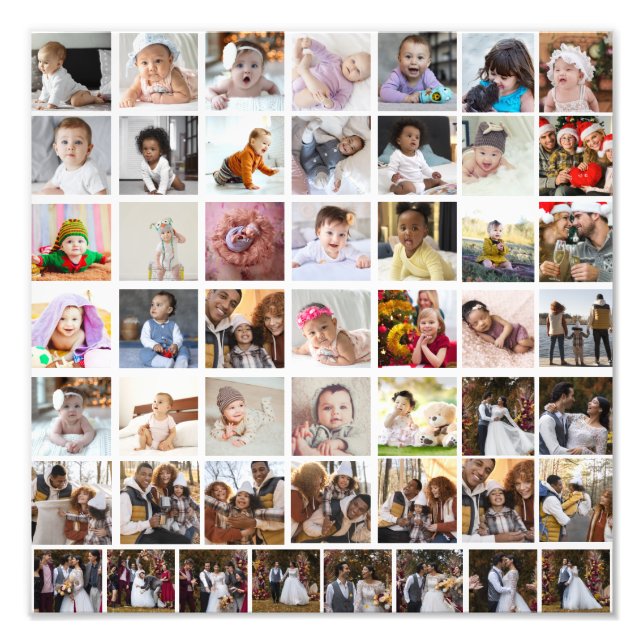Design Your Own 50 Photo Collage (Front)