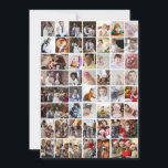 Design Your Own 50 Photo Collage Holiday Card<br><div class="desc">Customise your photography. You can make this custom product for special occasions like weddings,  birthdays,  Christmas,  Holidays,  Memorials,  Graduation,  Anniversaries and more. It can also be given as a gift to your best friend,  close friend,  family,  and relatives.</div>
