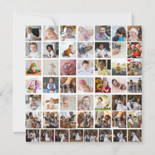 Design Your Own 50 Photo Collage Holiday Card