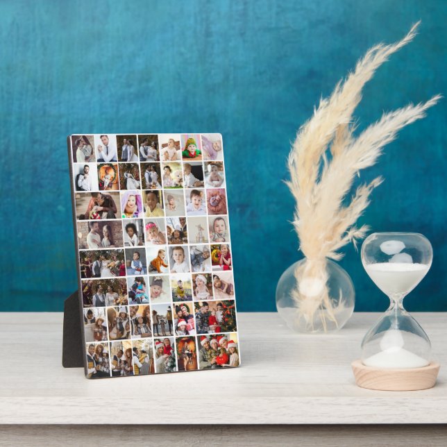 Design Your Own 50 Photo Collage Plaque (Side)