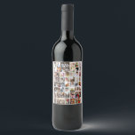 Design Your Own 50 Photo Collage Wine Label<br><div class="desc">Customise your photography. You can make this custom product for special occasions like weddings,  birthdays,  Christmas,  Holidays,  Memorials,  Graduation,  Anniversaries and more. It can also be given as a gift to your best friend,  close friend,  family,  and relatives.</div>