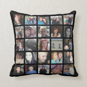 Design Your Own 50 Picture Instagram Photo Collage Cushion