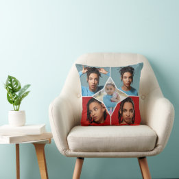 Design Your Own 5 Photo Collage Cushion