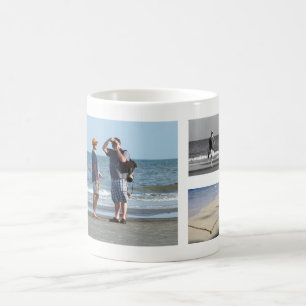 Design Your Own 5 Photo Collage   Family Vacation Coffee Mug
