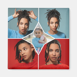 Design Your Own 5 Photo Collage Magnet
