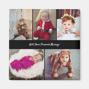 Design Your Own 5 Photo Collage Magnet