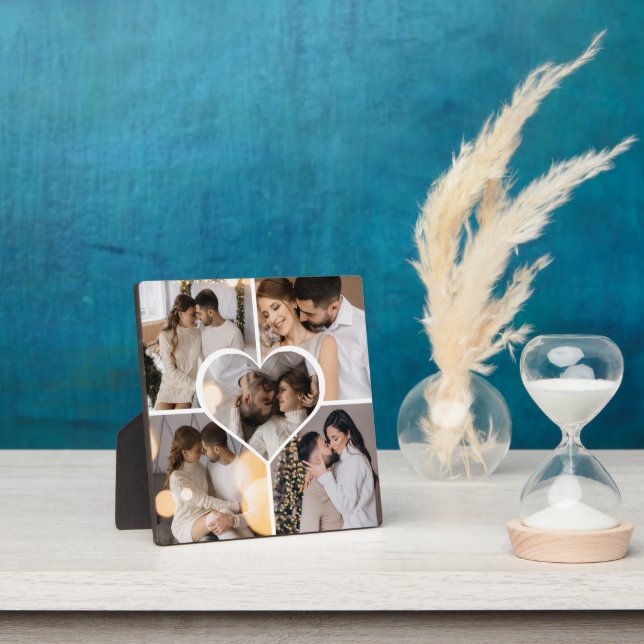 Design Your Own 5 Photo Collage Plaque (Insitu)
