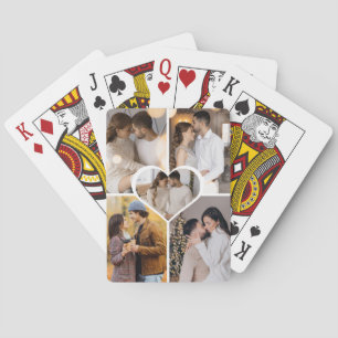 Design Your Own 5 Photo Collage Playing Cards