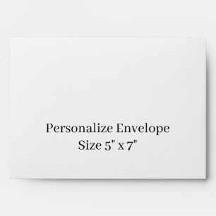 Design Your Own 5" x 7" Personalised Security Envelope