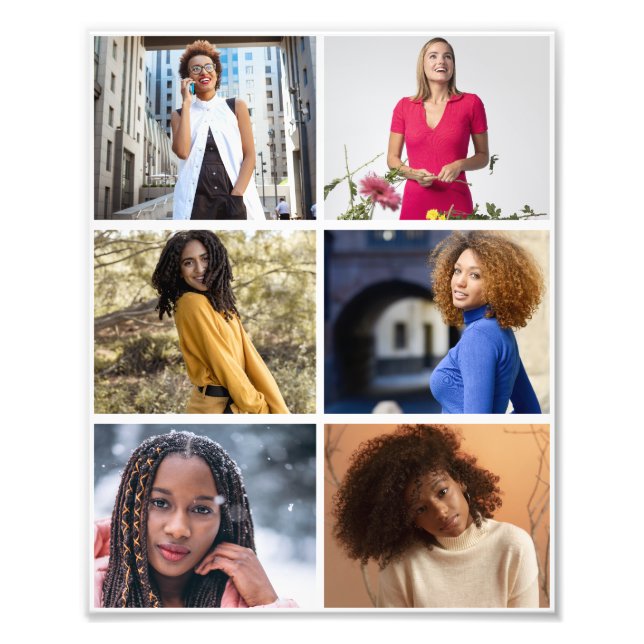 Design Your Own 6 Photo Collage (Front)