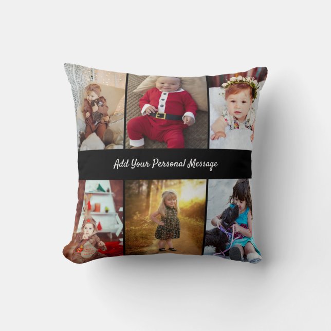 Design Your Own 6 Photo Collage Cushion (Front)