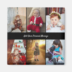 Design Your Own 6 Photo Collage Magnet