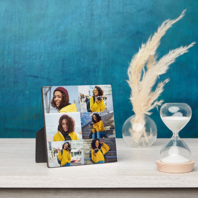 Design Your Own 6 Photo Collage Plaque (Insitu)