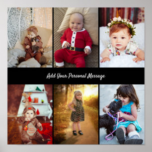 Design Your Own 6 Photo Collage Poster
