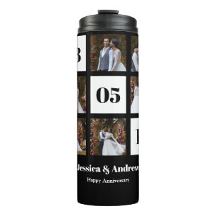 Design Your Own 6 Photo Collage Thermal Tumbler