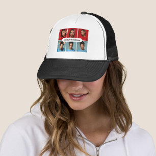 Design Your Own 6 Photo Collage Trucker Hat