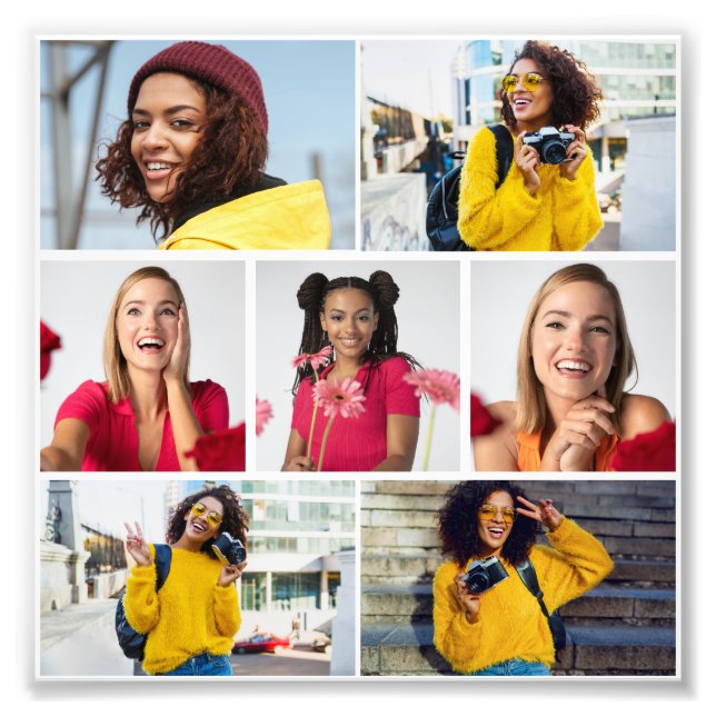 Design Your Own 7 Photo Collage (Front)