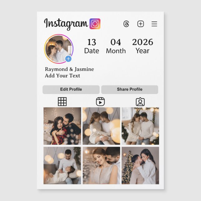 Design Your Own 7 Photo Collage (Front)