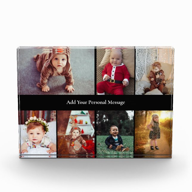 Design Your Own 7 Photo Collage Block (Front)