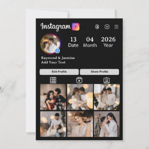 Design Your Own 7 Photo Collage Card