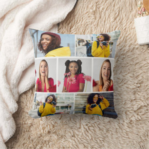 Design Your Own 7 Photo Collage Cushion
