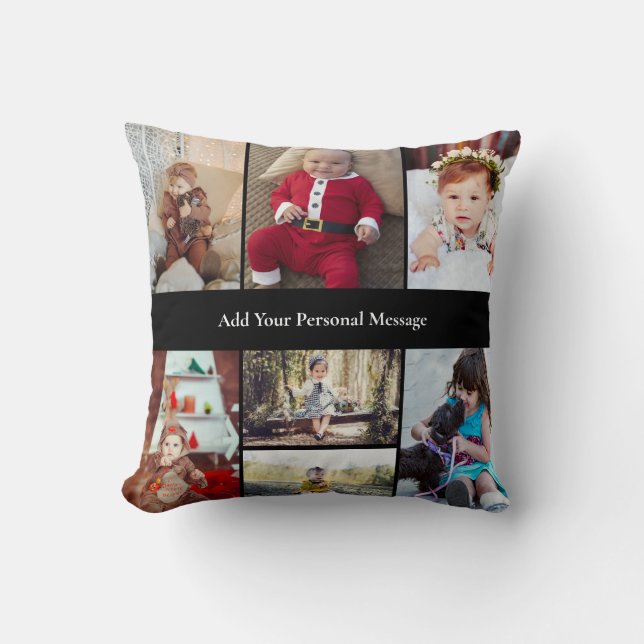 Design Your Own 7 Photo Collage Cushion (Front)