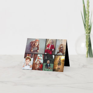 Design Your Own 7 Photo Collage Holiday Card