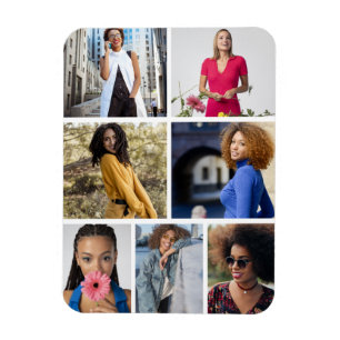 Design Your Own 7 Photo Collage Magnet