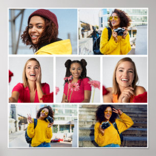 Design Your Own 7 Photo Collage Poster
