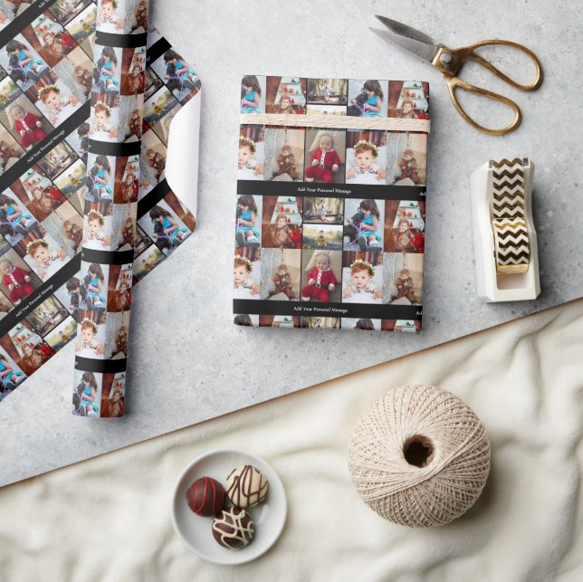 Design Your Own 7 Photo Collage Wrapping Paper (Crafts)