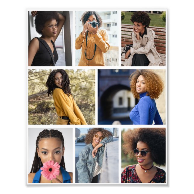 Design Your Own 8 Photo Collage (Front)