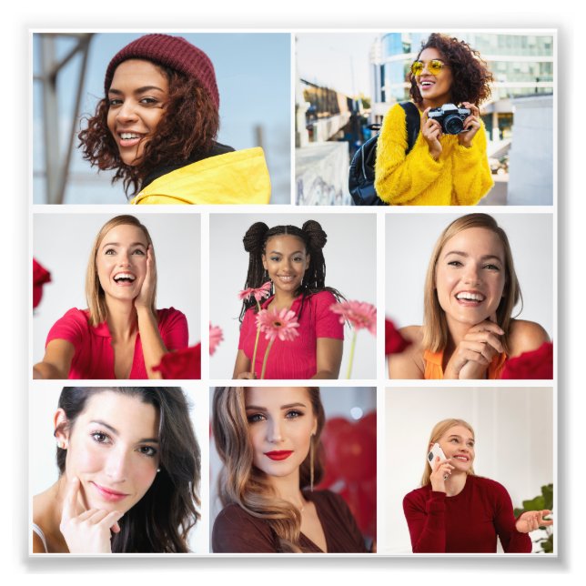 Design Your Own 8 Photo Collage (Front)