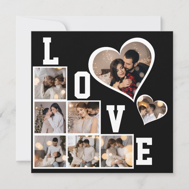 Design Your Own 8 Photo Collage Announcement (Front)