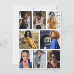 Design Your Own 8 Photo Collage Card