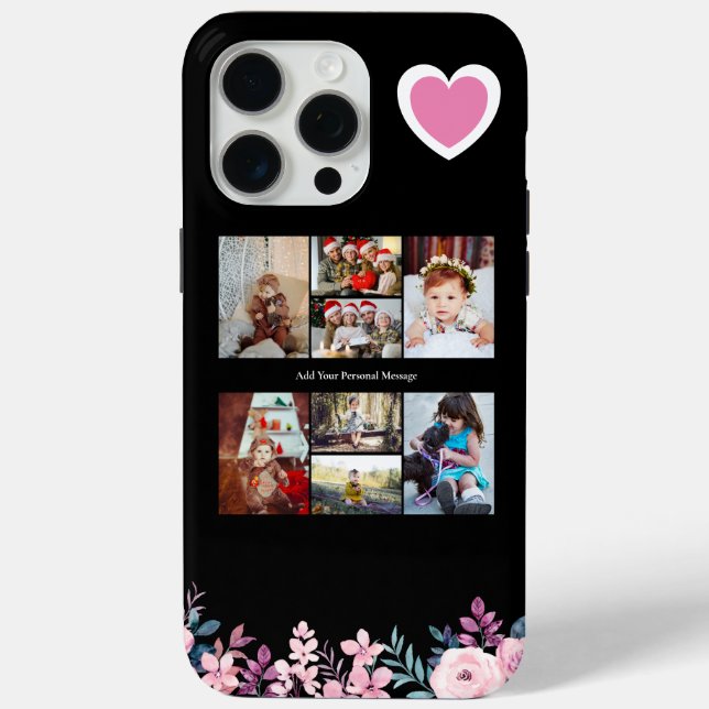 Design Your Own 8 Photo Collage Case-Mate iPhone Case (Back)