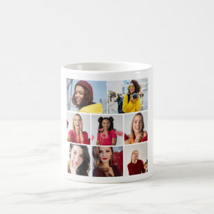 Design Your Own 8 Photo Collage Coffee Mug