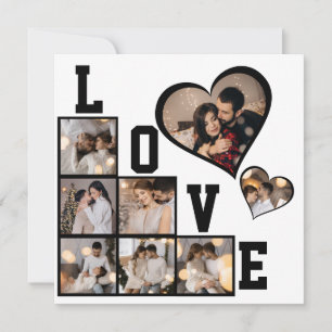 Design Your Own 8 Photo Collage Holiday Card