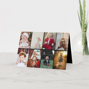 Design Your Own 8 Photo Collage Thank You Card