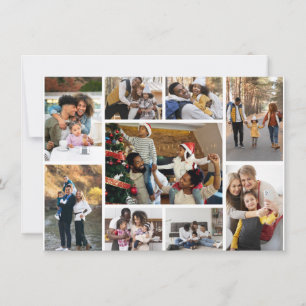 Design Your Own 9 Photo Collage Card