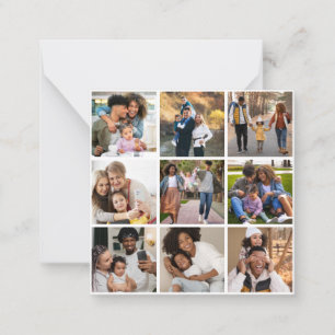 Design Your Own 9 Photo Collage Card