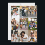 Design Your Own 9 Photo Collage Holiday Card<br><div class="desc">Customise your own personal photography. You can make this custom product for special occasions like weddings,  birthdays,  Christmas,  Holidays,  Memorials,  Graduation,  Anniversaries and more. It can also be given as a gift to your best friend,  close friend,  family,  and relatives.</div>