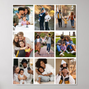 Design Your Own 9 Photo Collage Poster