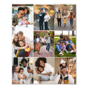 Design Your Own 9 Photo Collage Print