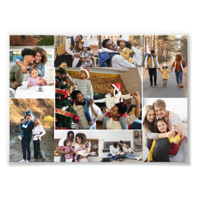 Design Your Own 9 Photo Collage Print (Front)