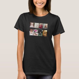 Design Your Own 9 Photo Collage T-Shirt
