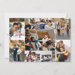 Design Your Own 9 Photo Collage Thank You Card
